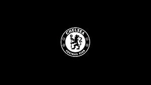 Chelsea Football Club Official Crest Emblem on Black Background HD wallpaper
