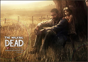 Lee and Clementine Resting Under a Tree in The Walking Dead HD wallpaper