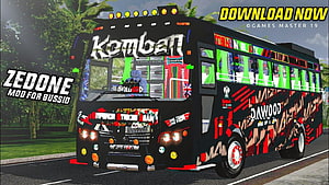 Komban Dawood Zedone Mod Bus in Bussid Game HD wallpaper
