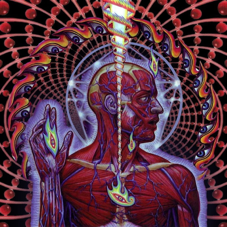 Tool Lateralus Album Artwork Featuring Anatomical Figure and Psychedelic Mandala HD phone wallpaper