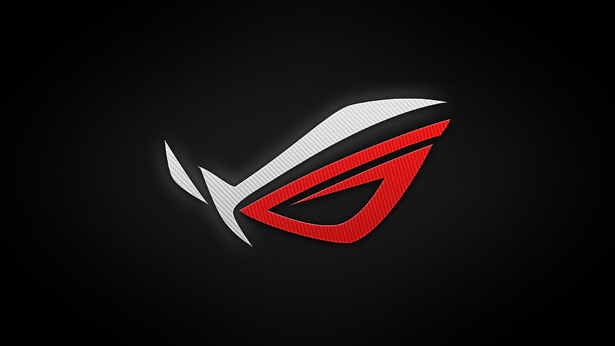 Asus ROG Republic of Gamers Emblem on Dark Background HD wallpaper