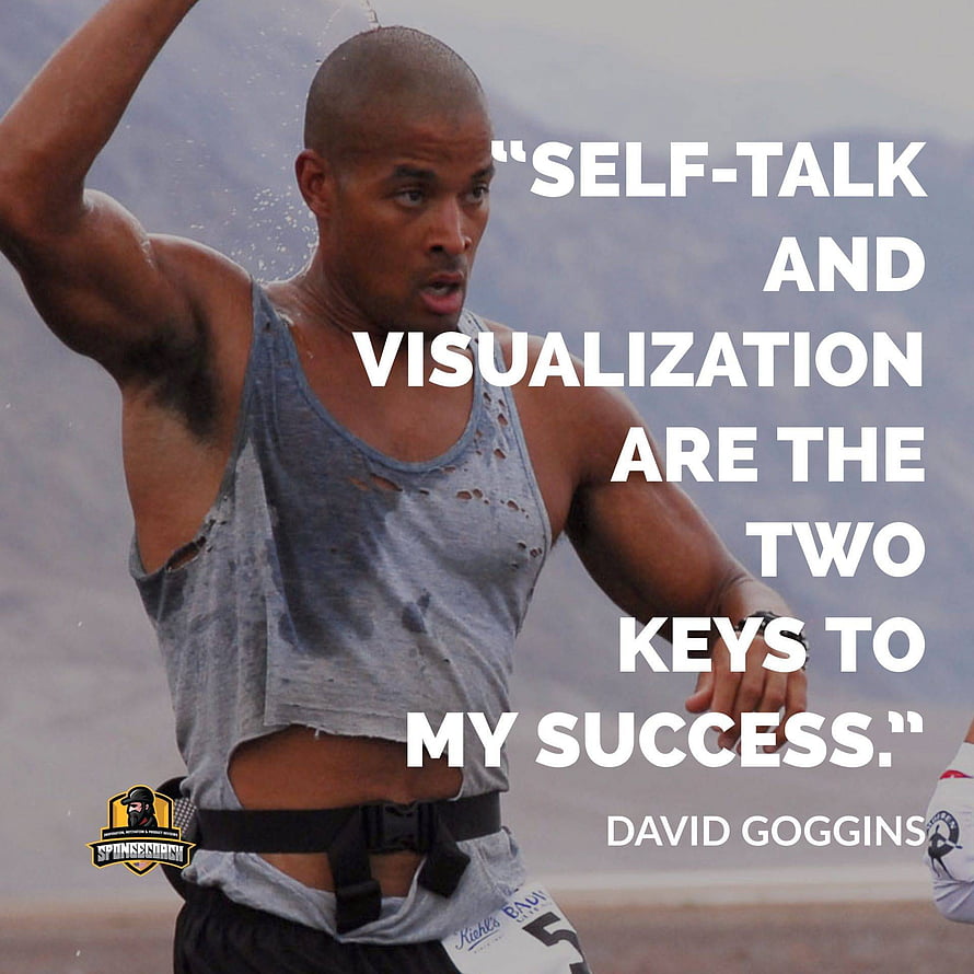 David Goggins Motivational Quote on Self-Talk and Visualization HD phone wallpaper