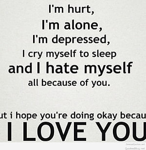 Heartfelt Love Quote About Pain and Selflessness on Minimalist Background HD phone wallpaper