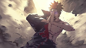 Naruto Shippuden Chibaku Tensei Jutsu Anime Illustration HD wallpaper
