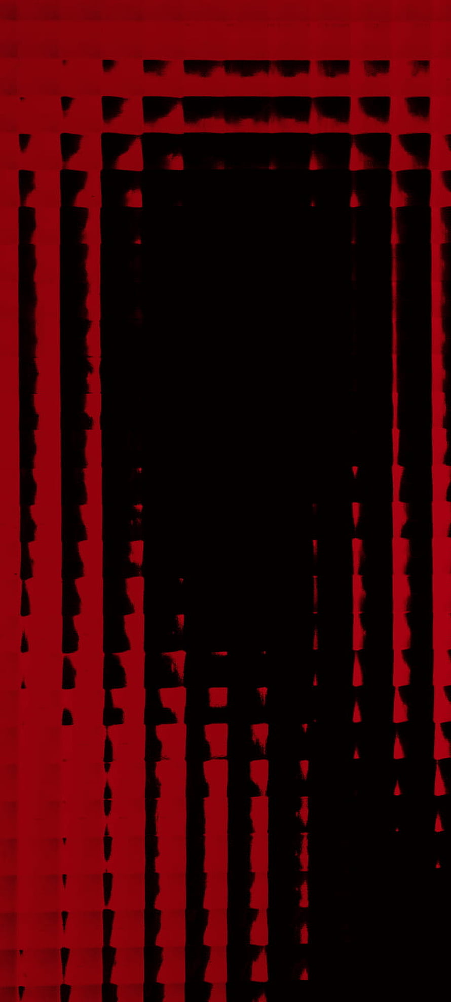 Abstract Red and Black Glitch Art Pattern with Vertical Distortion HD phone wallpaper