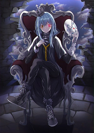 Rimuru Tempest as Demon Lord in Tensei Shitara Slime Datta Ken Anime Illustration HD phone wallpaper