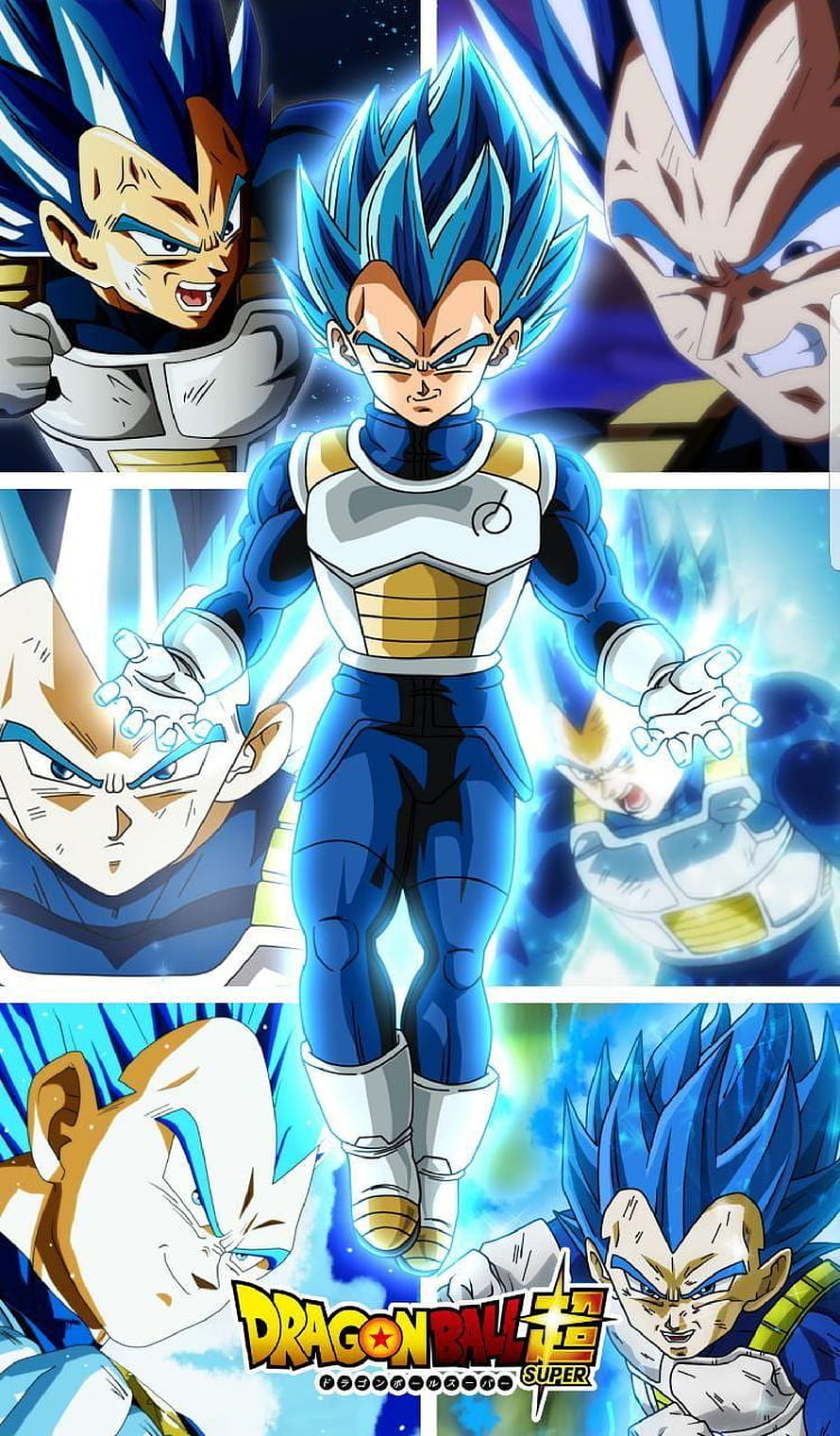 Vegeta Super Saiyan Blue Dragon Ball Super Anime Character Wallpaper HD phone wallpaper