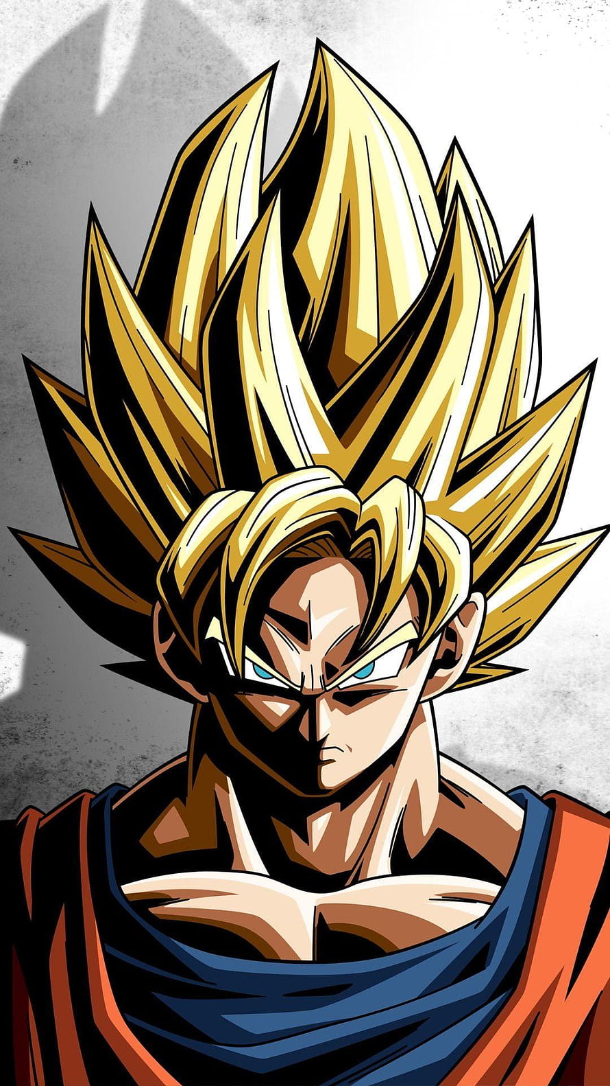 Goku Ultra Super Saiyan Dragon Ball Z Anime Character Portrait HD phone wallpaper