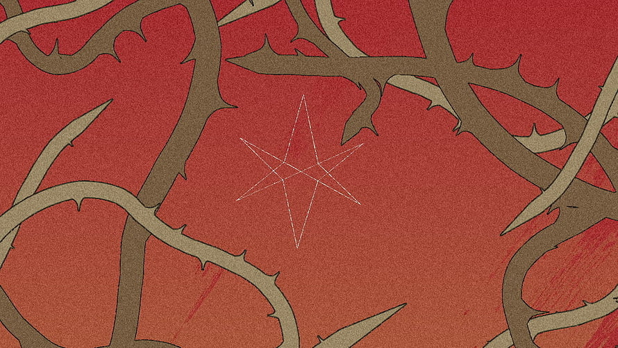 Bring Me The Horizon Kingslayer Album Artwork with Thorned Vines and Star Symbol HD wallpaper