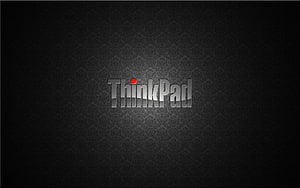 Lenovo ThinkPad Logo on Dark Ornate Patterned Background HD wallpaper