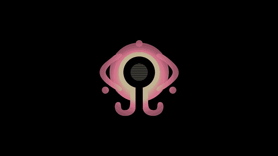 Serial Experiments Lain Wired Symbol Minimalist Pink and Black Abstract Logo HD wallpaper