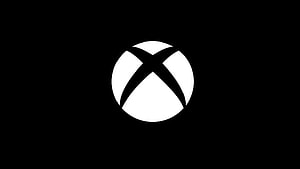 Minimalist Xbox Sphere Logo on Black Background HD wallpaper