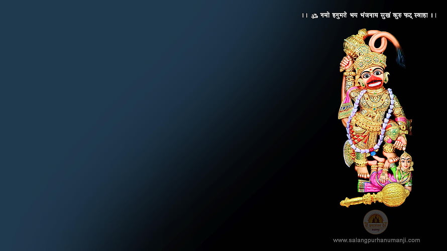 Kasturbhanjan Dev Temple Deity Statue on Dark Background HD wallpaper