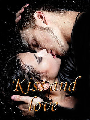 Romantic couple sharing an intimate kiss in the rain with dramatic dark lighting HD phone wallpaper