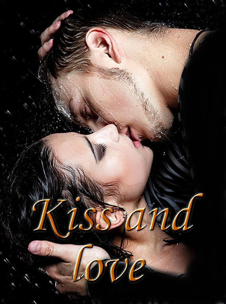 Romantic couple sharing an intimate kiss in the rain with dramatic dark lighting HD phone wallpaper