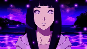 Hinata Hyuga Anime Portrait in Purple Twilight with Glowing Fireflies HD wallpaper