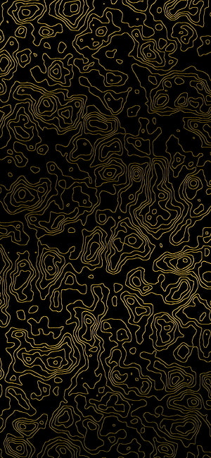 Gold Damascus Steel Pattern on Black Background HD phone wallpaper