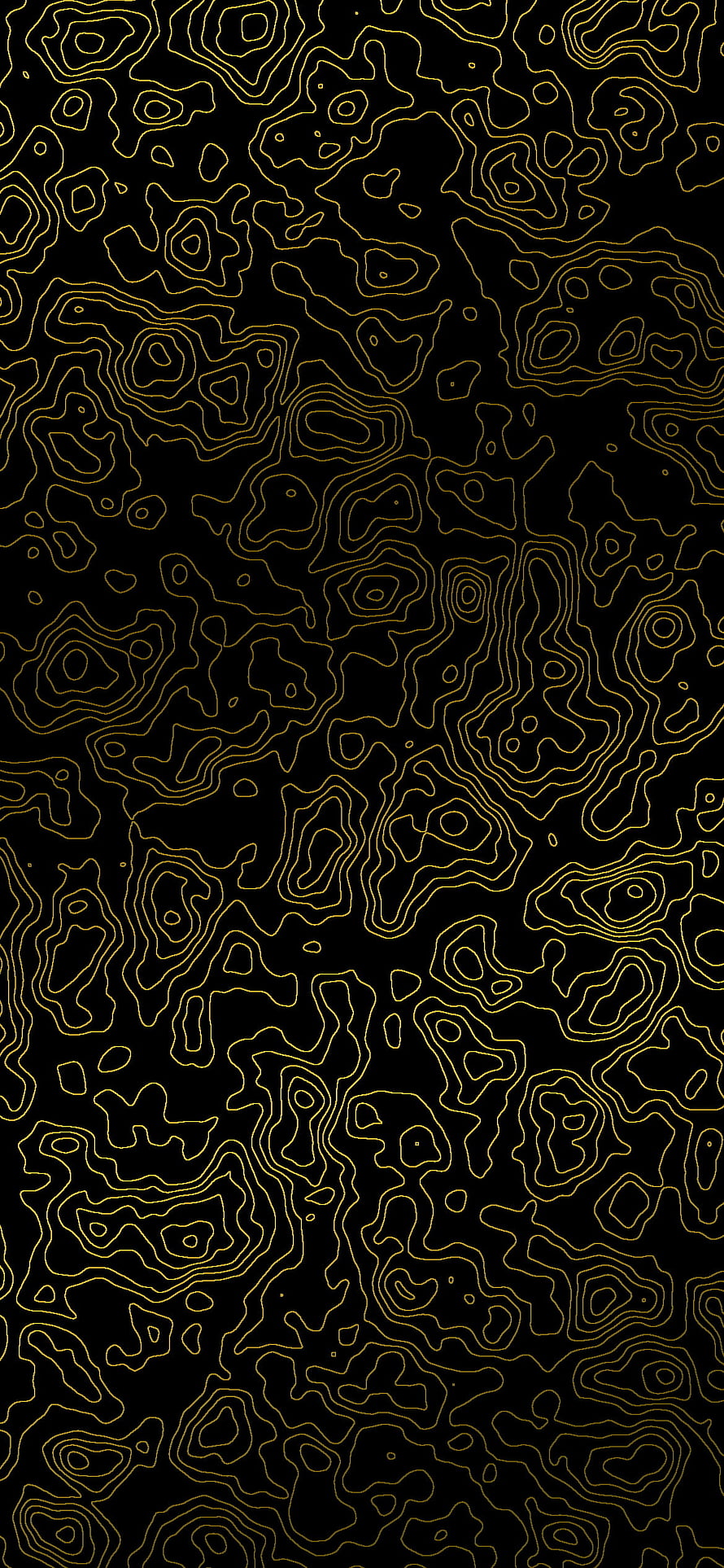 Gold Damascus Steel Pattern on Black Background HD phone wallpaper