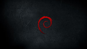 Dark Grunge Background With Red Spiral Symbol HD wallpaper