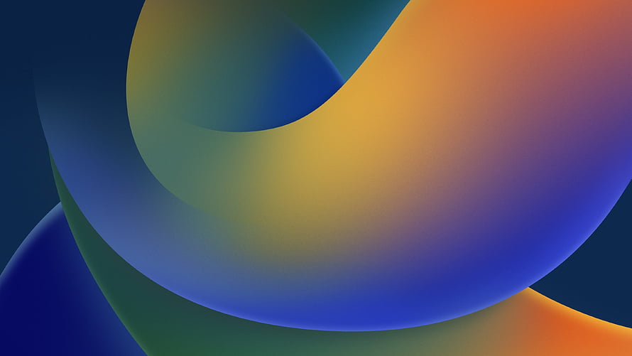 iOS 16 Dark Mode Abstract Gradient Wallpaper with Smooth Color Blends HD wallpaper