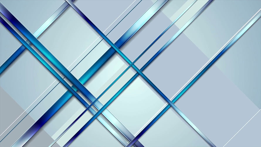 Abstract Blue Geometric Lines and Diagonal Stripes on a Light Gray Background HD wallpaper