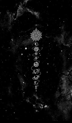 Sagittarius Constellation Line Art on Black Space Nebula Background HD phone wallpaper