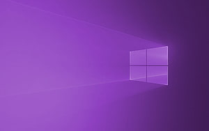 Windows 10 Purple Minimalist Desktop Wallpaper with Geometric Window Pane Design HD wallpaper