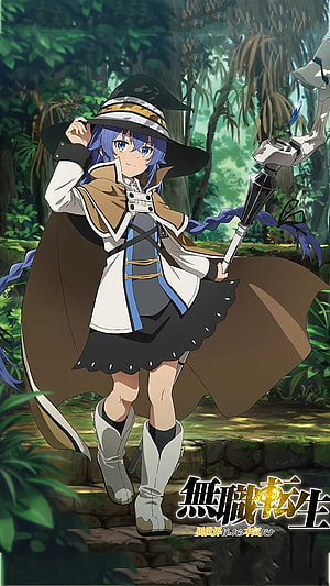 Roxy Migurdia from Mushoku Tensei in Forest Setting Anime Character Wallpaper HD phone wallpaper