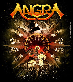 Angra Heavy Metal Band Logo with Angelic Starburst and Knight on Horseback HD phone wallpaper