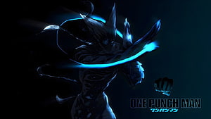 Cosmic Garou from One Punch Man in Dark Blue Anime Artwork, Cosmic Garou Animation, #cosmic garou HD wallpaper