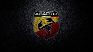 Abarth Scorpion Emblem on Dark Textured Background HD wallpaper