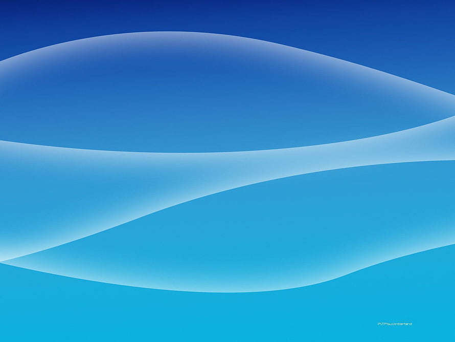 Abstract Blue Gradient Waves Minimalist Digital Art Background HD wallpaper