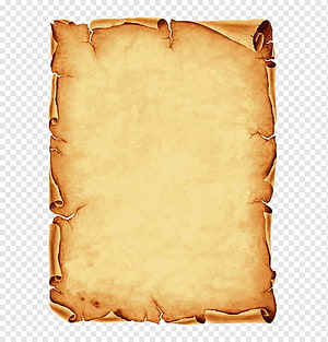 Aged Parchment Scroll with Tattered Edges and Vintage Texture on Transparent Background HD phone wallpaper