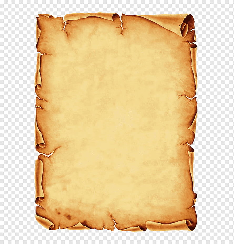 Aged Parchment Scroll with Tattered Edges and Vintage Texture on Transparent Background HD phone wallpaper