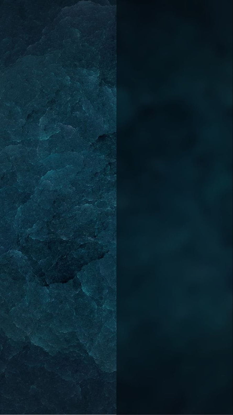 Dark Teal Abstract Texture with Split Composition and Deep Ocean Tones HD phone wallpaper
