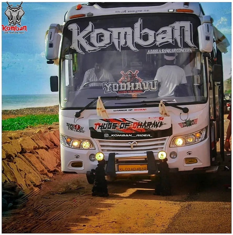 Komban Thugs of Dharavi Bus Skin Design with Yodhavu Decal and Custom Front Art HD phone wallpaper