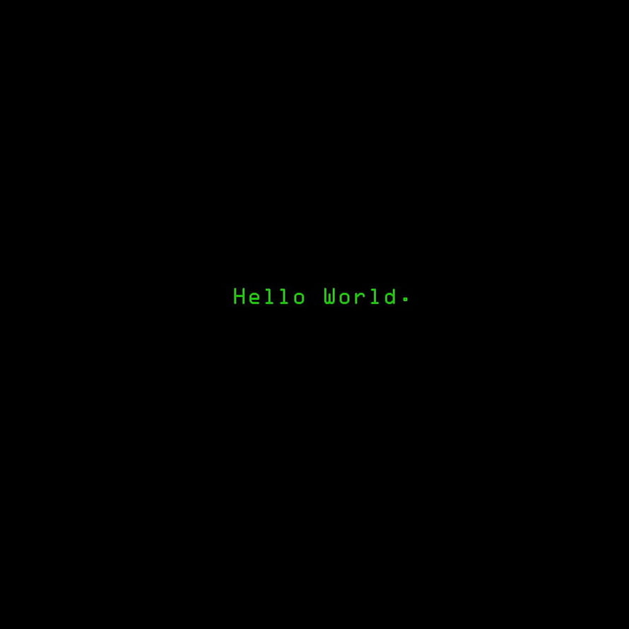 Minimalist Green Terminal Text on Black Background HD phone wallpaper