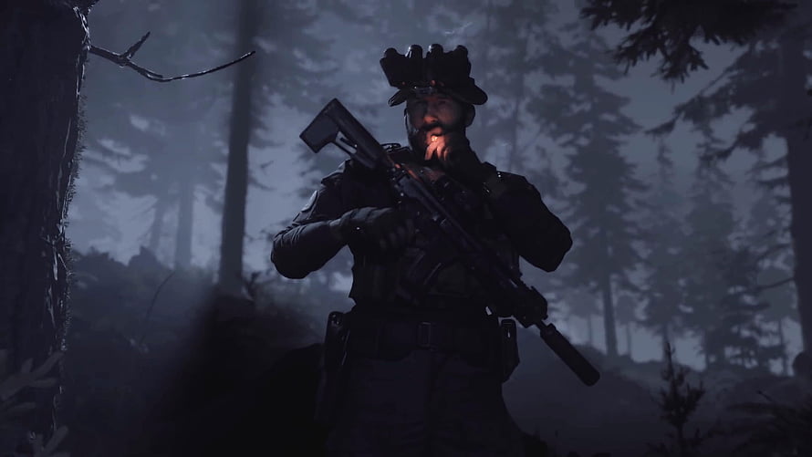 Call of Duty Modern Warfare 2019 Soldier in Foggy Forest HD wallpaper
