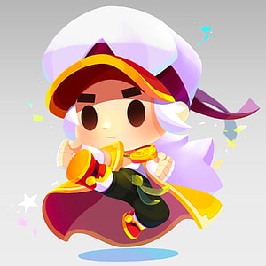 Brawl Stars Fang Character Concept Art in Dynamic Action Pose HD phone wallpaper