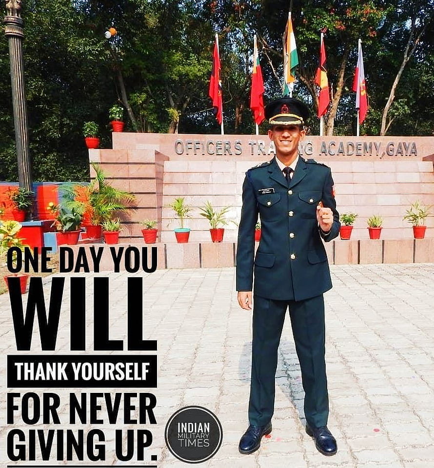 Indian Army Officer in Formal Dress Uniform at Officers Training Academy Gaya HD phone wallpaper