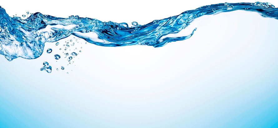 Dynamic Blue Water Splash with Bubbles on a Clean Light Background HD wallpaper