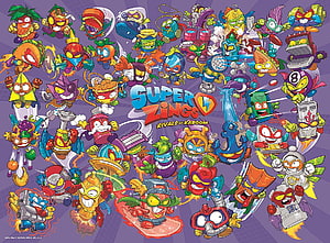 Super Zings Rivals of Kaboom Character Collection Poster HD wallpaper