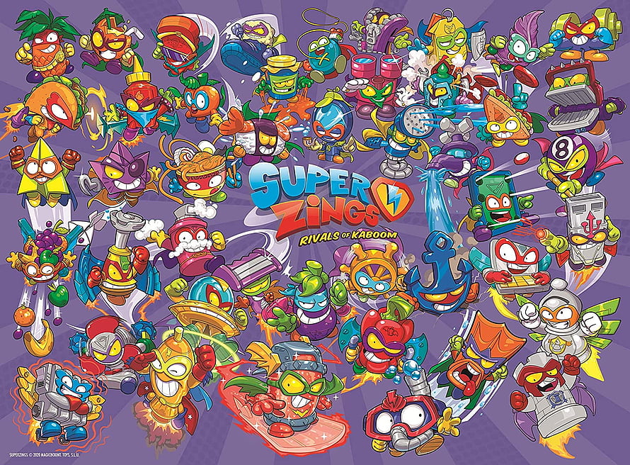 Super Zings Rivals of Kaboom Character Collection Poster HD wallpaper