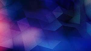 Abstract Geometric Low Poly Background in Deep Blue and Purple Hues HD wallpaper