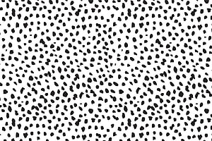 Black and White Dalmatian Spot Pattern Seamless Texture HD wallpaper