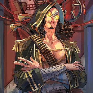 God Usopp Anime Character in Military Uniform with Bandolier and Goggles HD phone wallpaper