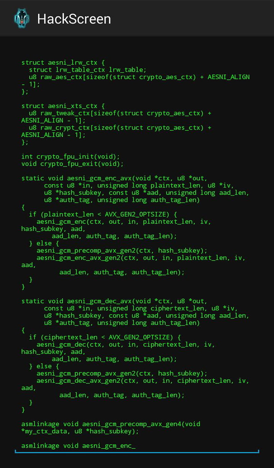 HackScreen Terminal Interface with Green Cryptography Code on Dark Background HD phone wallpaper