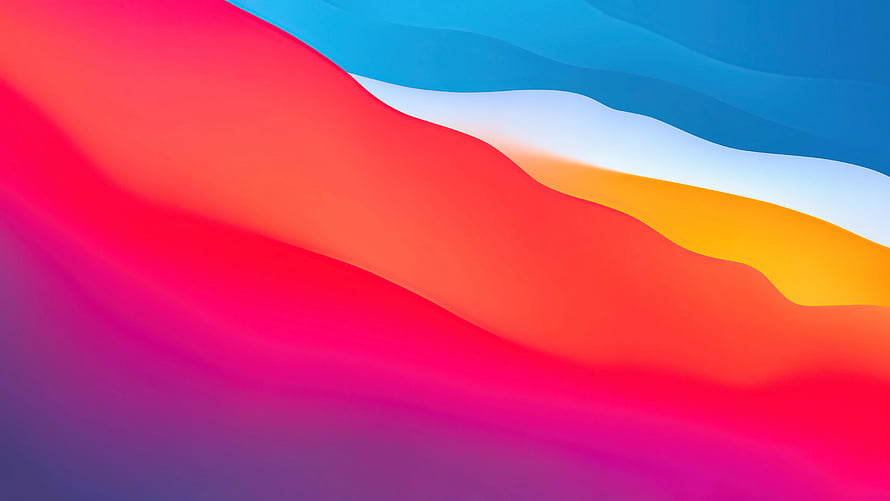 MacOS Big Sur Default Wallpaper with Vibrant Gradient Waves HD wallpaper