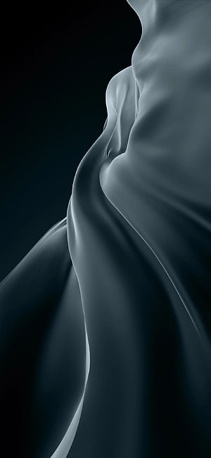 Elegant Flowing Silk Fabric in Dark Blue Tones Minimalist Abstract Wallpaper HD phone wallpaper