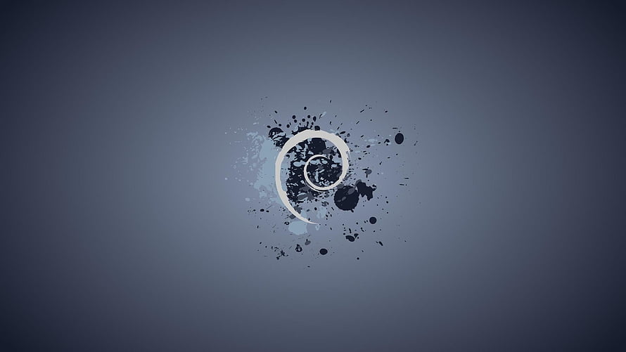 Debian Linux Minimalist Abstract Spiral Logo Wallpaper HD wallpaper